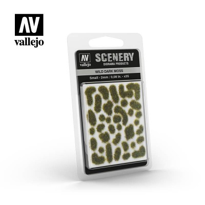 Vegetatie sintetica - Wild Dark Moss 2mm - Vallejo SC402