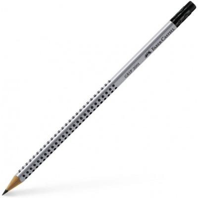 Creion grafit HB Grip 2001 cu radiera - Faber Castell