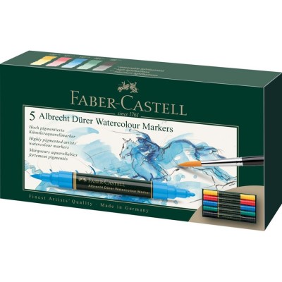 Set 5 markere acuarelabile - Basic - A.Durer - Faber-Castell