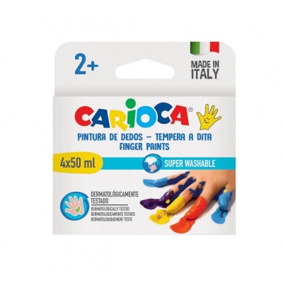 Set culori Finger Paint Carioca 4x50ml