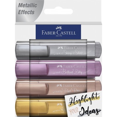 Set 4 markere metalizate - Faber Castell