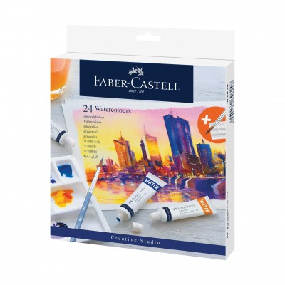 Set 24 culori tempera Faber Castell