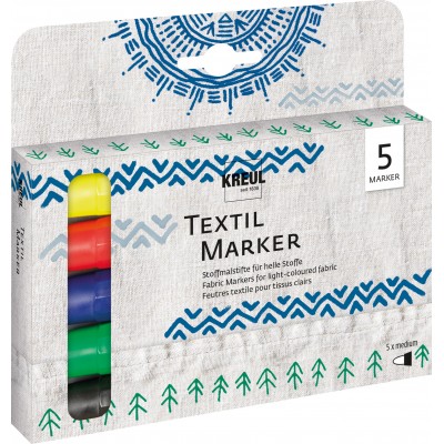 Set 5 markere textile C Kreul