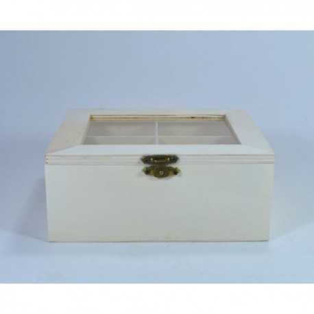 Cutie lemn ceai - Obiect decoprabil din lemn 5172