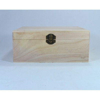 Cutie lemn - 18x14x7cm Obiect decorabil din lemn 5013/B