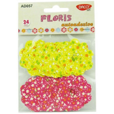 Flori din material textil autoadeziv AD057