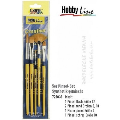 Set 5 pensule profesionale Hobby Line 723033