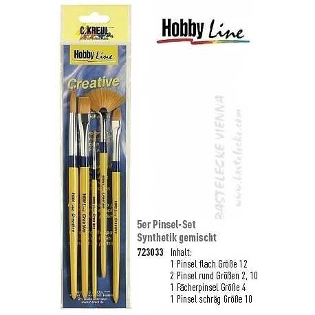Set 5 pensule profesionale Hobby Line 723033