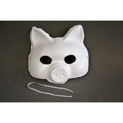 Masca Porcusor Model 2 - Obiect decorabil din carton presat