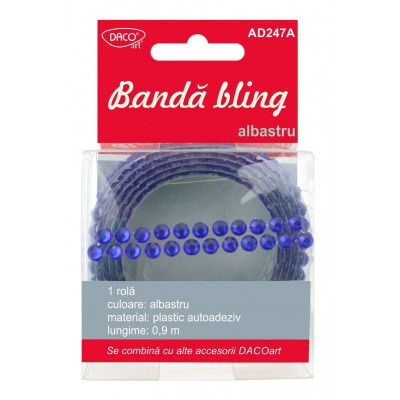Banda bling albastru AD247A